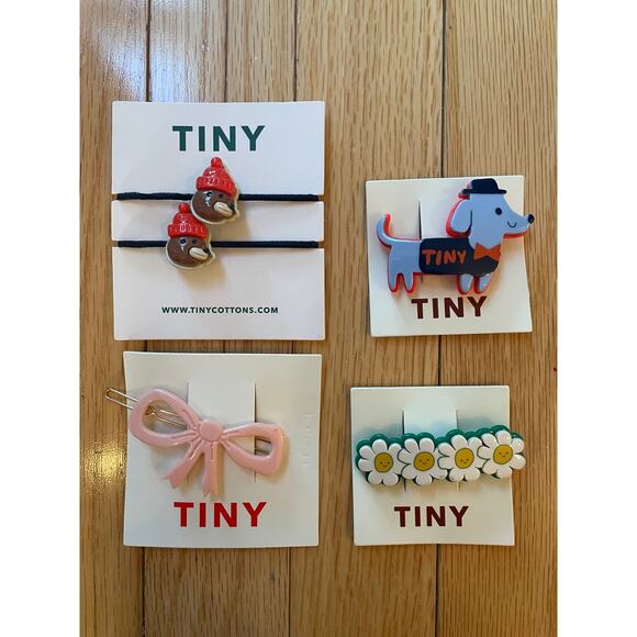 NWT Tiny Cottons Hair Bands and Baretts Set of 4 - Picture 1 of 1